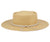 Angela William Women's Beige Wide Flat Brim Pork Pie Straw Fedora Hat | Angela William In Lebanon