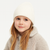 Reserved Girl's Off White Cotton Beanie Hat | Reserved In Lebanon