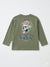 Zara Boy's Olive Green Graphic Blouse | Zara In Lebanon