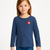 S.Oliver Girl's Navy Long-Sleeve Blouse |S.Oliver in Lebanon