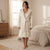 UGG Women's Off White Cozy Hooded Sleep Robe