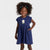 Cat & Jack Girl's Navy Short Sleeve Flower Knit Dress | Cat & Jack In Lebanon