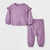 Cat & Jack Baby Girl's Purple 2pc Ruffle Cozy Thermal Sweatshirt & Jogger Pants Set | Cat & Jack In Lebanon