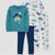 Carter's Just One You Boy's Teal/Light Blue/Navy 4pc Cotton Long Sleeve Dinosaur Pajama Set | Carter's Just One You In Lebanon