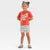 Barbie Baby Girl's Red 2pc Mattel Sporty Retro T-Shirt & Striped Shorts Set | Barbie In Lebanon