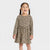 Cat & Jack Girl's Brown Leopard Long Sleeve Dress | Cat & Jack In Lebanon