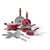T-Fal Simply Cook Red 12 pc Ceramic Nonstick Cookware Set