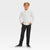 Cat & Jack Boy's White Long Sleeve Performance Polo Blouse | Cat & Jack In Lebanon