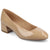 Journee Collection Women's Beige Saarii Low Block Heels