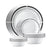 Corelle 16pc White Vitrelle Brasserie Dinner Set
