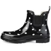 Journee Collection Women's Black Tekoa Block Heel Rain Boots
