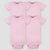Geber Baby Girl's Pink Pack Of 4 Short Sleeve Bodysuits | Geber In Lebanon
