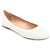Journee Collection Women's White Kavn Comfort Insole Slip On Round Toe Ballet Flats | Journee Collection in Lebanon