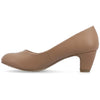Journee Collection Women's Brown Luu-M Comfort Insole Medium Heel | Journee Collection In Lebanon