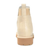 Journee Signature Women's Beige Genuine Leather Bristol Chelsea Booties