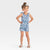 Grayson Girl's Blue Sleeveless Palm Romper | Grayson In Lebanon