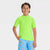 Cat & Jack Boy's Lime Green Short Sleeve Solid Daytime Rash Guard T-Shirt|Cat & Jack In Lebanon