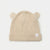 Sinsay Baby's Beige Cotton Rib Knit Beanie Hat