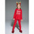 Sinsay Girl's Red Blouse And Legging Two Piece Holiday Set