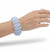 I.N.C. International Concepts Women's Light Blue Multi-Stone Bangle Bracelet