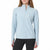 Mondetta Women's Light Blue Long Sleeve Active Ribbed 1/2 Zip Blouse