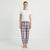 Cuddl Duds Women's Navy/Pink Plaid Pattern Pajama Bottom