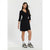 Sinsay Women's Black Sophisticated Long-Sleeve Side-Knot Mini Shirt Dress