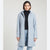 Vince Camuto Women's Light Blue Hooded Full-Zip Coat