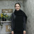 On 34th Unisex Black Brushed Solid Wrap Scarf