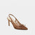 Dolce Vita Women's Mid Brown Yela Tule Bow Slingback Pump Heels