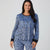 Cuddle Duds Women's Animal Print Silky Velour Boot Cut Pajama Top