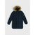 Sinsay Boy's Navy Blue Faux Fur Hooded Puffer Jacket