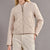 Sinsay Women's Beige Quilted Bomber Jacket