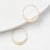 Loft Women's Gold-Tone Crescent Hoop Earrings