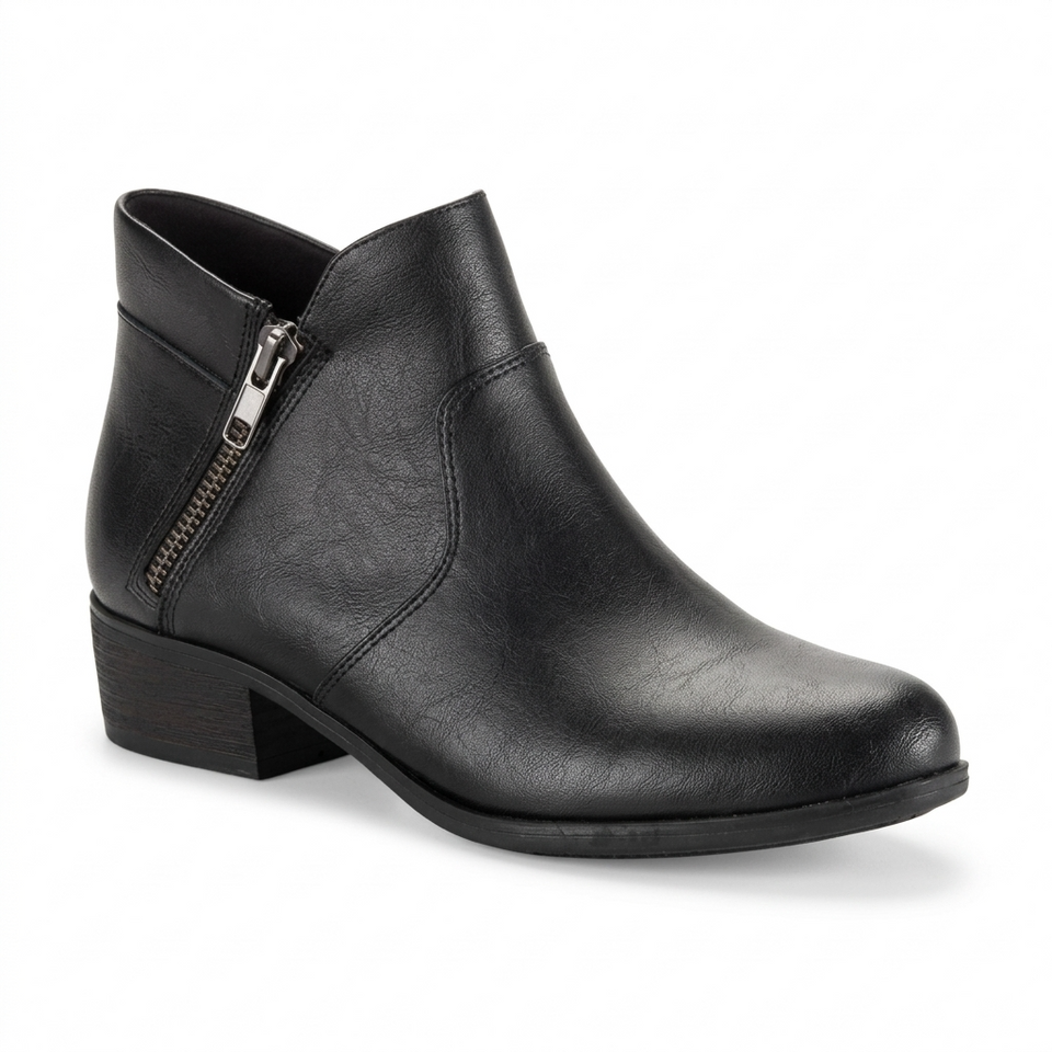 Style & Co Women's Black Ameliaa Block Heeled Boots