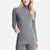 Cuddl Duds Women's Gray Soft Long Sleeve Stretch Turtleneck Blouse