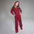 Sinsay Girl's Red & Black Plaid Flannel Pajama Set
