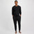 Club Room Men's Black Waffle Knit Pajama Set