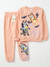 Bluey Girl's Peach Printed Fleece pajama set | Bluey In Lebanon