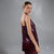 Sinsay Women's Plum Sequins Shine Applications Sleeveless Blouse
