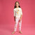 Sinsay Girl's Cream & Pink Bluey All-Over Printed Pajama Set