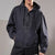 Sinsay Men's Charcoal Hooded Jacket