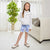 Sinsay Girl's White Ruffle Trim Yoke Denim Jacket