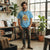 Agtawh Men's Blue "Oh So Ripe" Cherry Graphic T-Shirt
