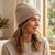 Charter Club Women's Beige Cashmere Cuffed Hat