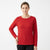 Mario Serrani Women's Red Textured Long Sleeve Blouse