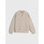 A light beige zip-up jacket with a relaxed fit, laid flat against a light gray background.