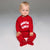 Sinsay Boy's Red Middle 'SANTA BABY' Print 2 Piece Set