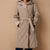 Sinsay Women's Taupe Belted Quilted Coat