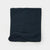 A folded dark navy blue ribbed knit fabric item, likely a scarf or neck gaiter, shown on a plain white background.
